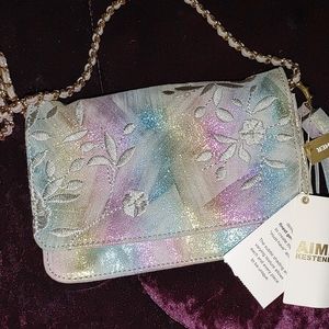 Rainbow shimmer, club night, crossbodyish